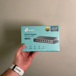 TP-Link TL-SG108E 8-Port Gigabit Easy Smart Switch Desktop Metal Hub New
